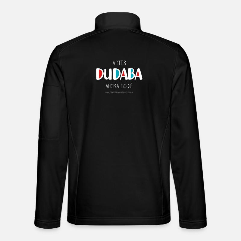 J’avais l’habitude de douter (sombre) - Veste en tissu softshell Unisexe - noir