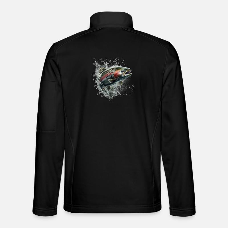 Forelle - Unisex Softshelljacke - Schwarz