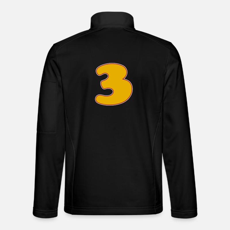 3 - Trois - Veste en tissu softshell Unisexe - noir