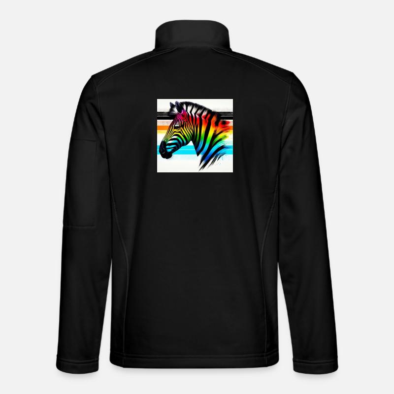 Zebra - Unisex Softshelljacke - Schwarz