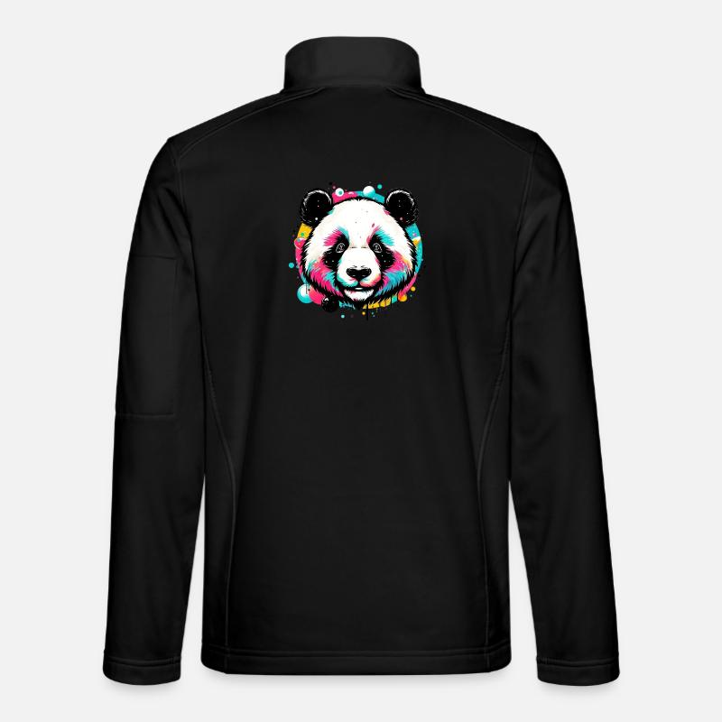 Panda - Unisex Softshell Jacket - black