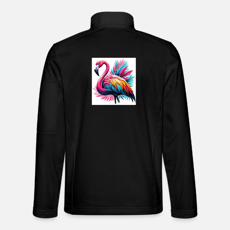 Flamant rose Veste en tissu softshell Unisexe