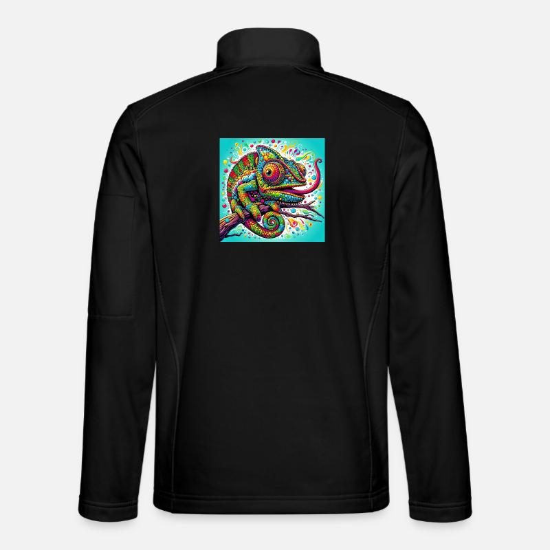 Caméléon - Veste en tissu softshell Unisexe - noir