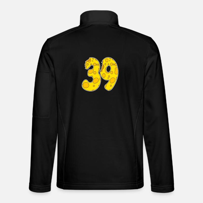 39 Jahre Lustig Käse - Unisex Softshelljacke - Schwarz