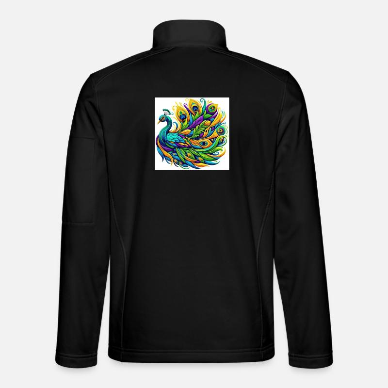 Peacock - Unisex Softshell Jacket - black