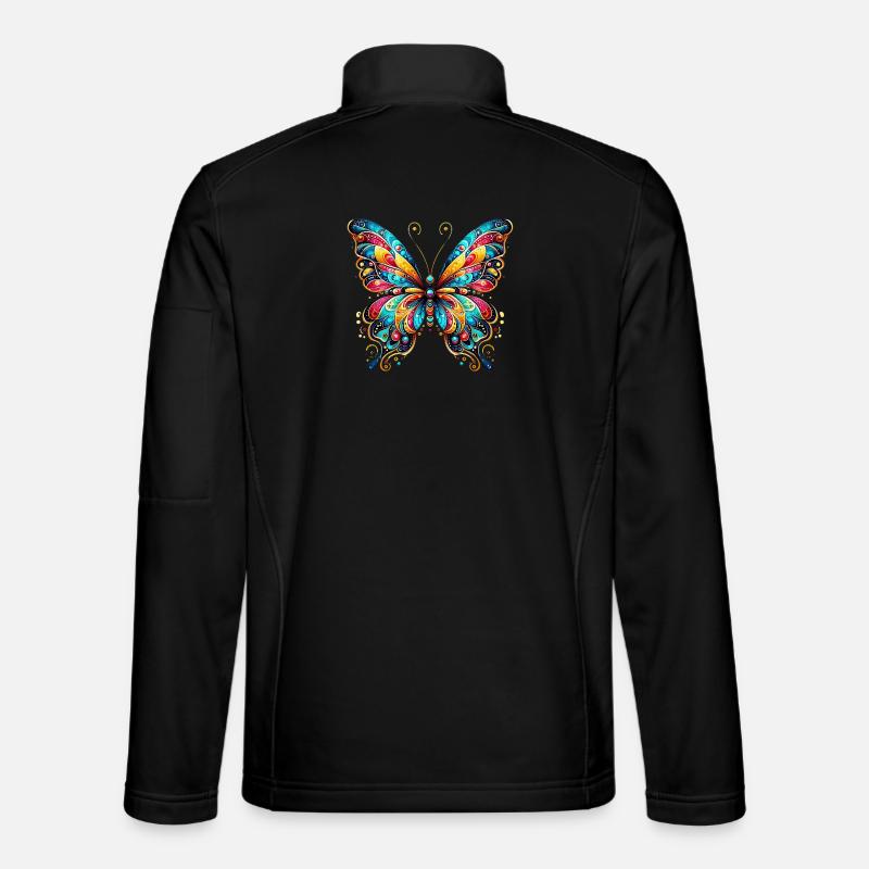 Butterfly - Unisex Softshell Jacket - black
