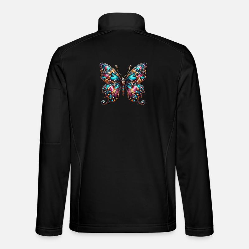 Papillon - Veste en tissu softshell Unisexe - noir