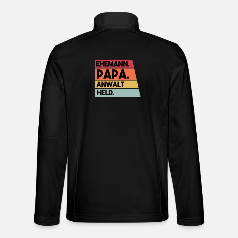 Ehemann Papa Anwalt Held - Unisex Softshelljacke - Schwarz