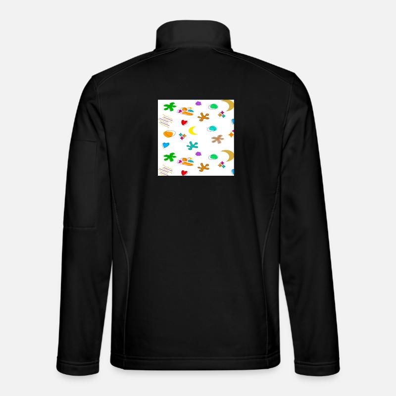 Pattern1 - Unisex Softshell Jacket - black