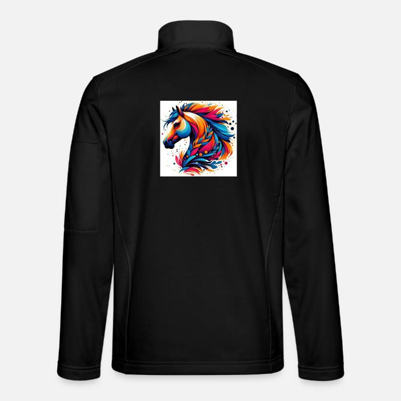 Cheval - Veste en tissu softshell Unisexe - noir