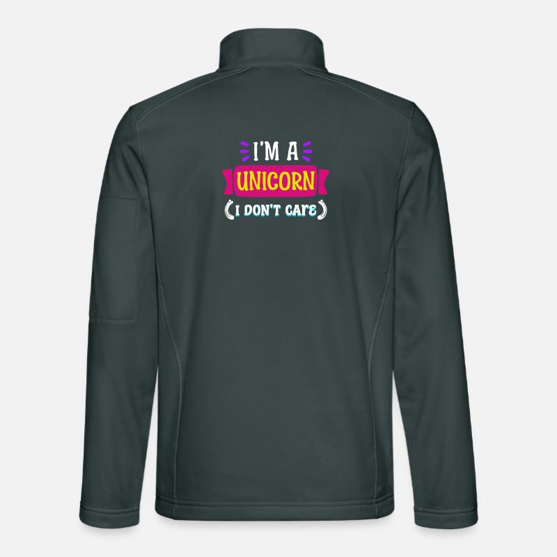 Je ne me soucie pas de l’attitude indifférente à la déclaration Veste en tissu softshell Unisexe
