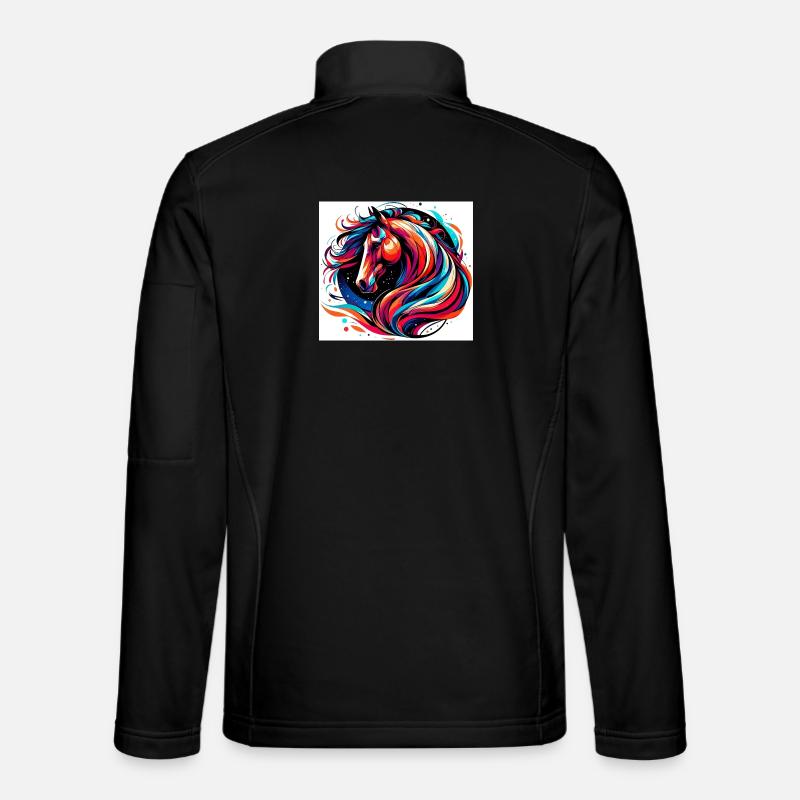 Horse - Unisex Softshell Jacket - black