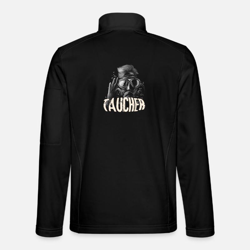 Taucher - Unisex Softshelljacke - Schwarz