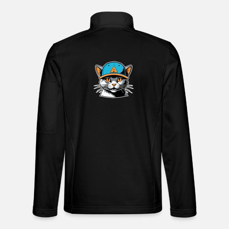 Katze mit Hut Unisex Softshelljacke