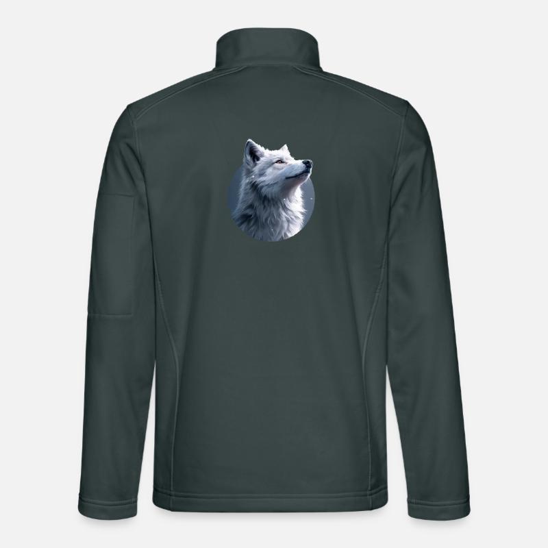 White Wolf Illustration Unisex Softshell Jacket