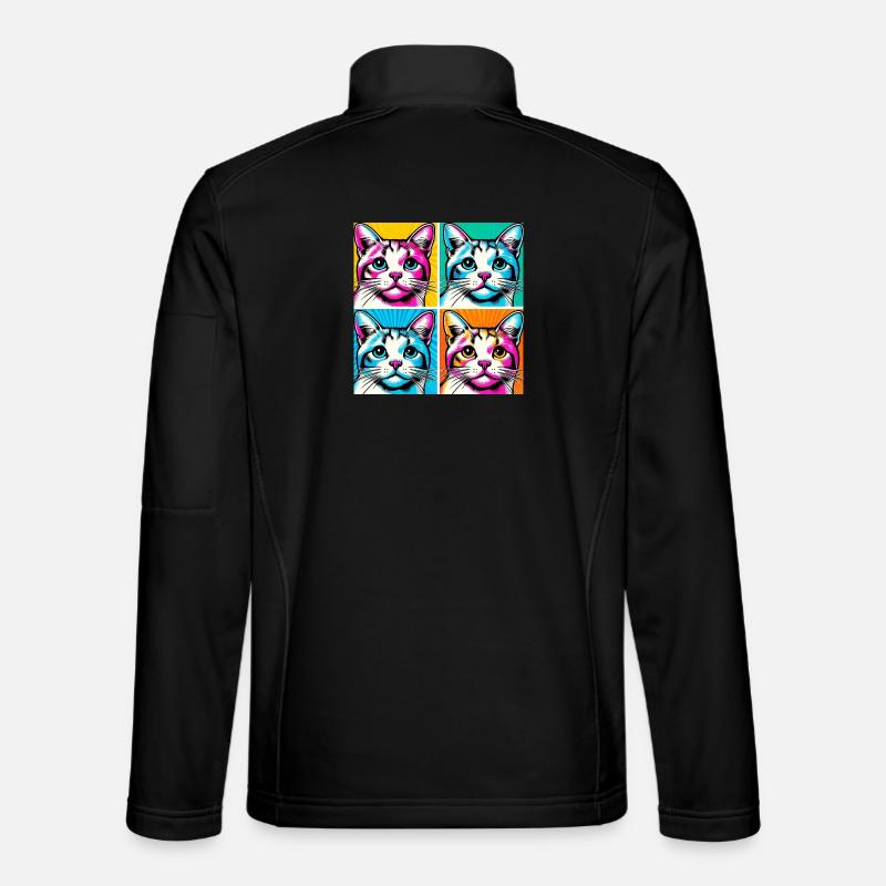 Katze Pop Art Unisex Softshelljacke