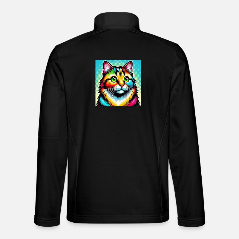 Katze Pop Art Unisex Softshelljacke