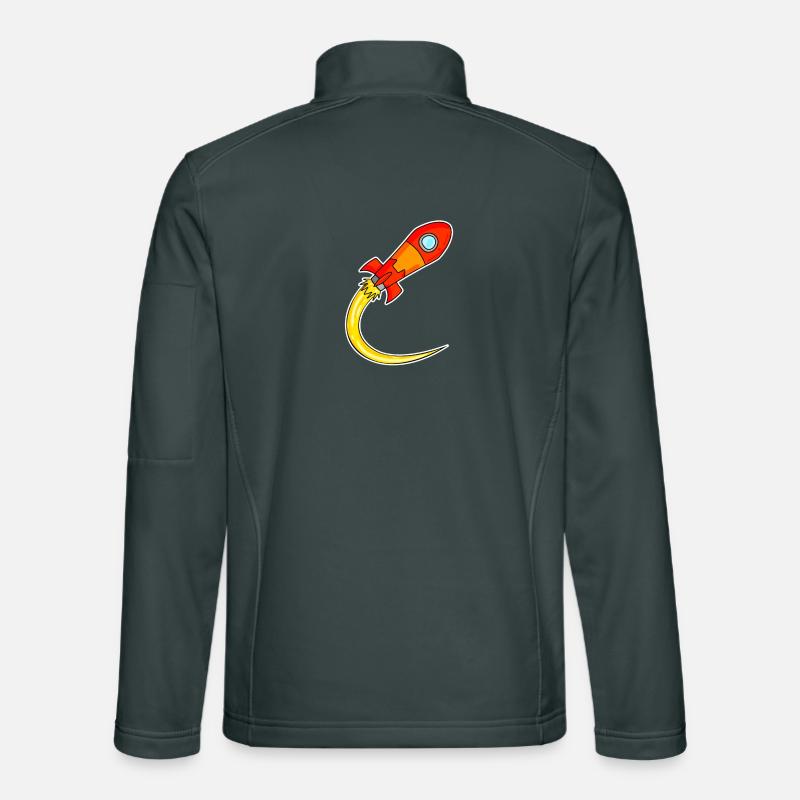 Rocket Motif Unisex Softshell Jacket