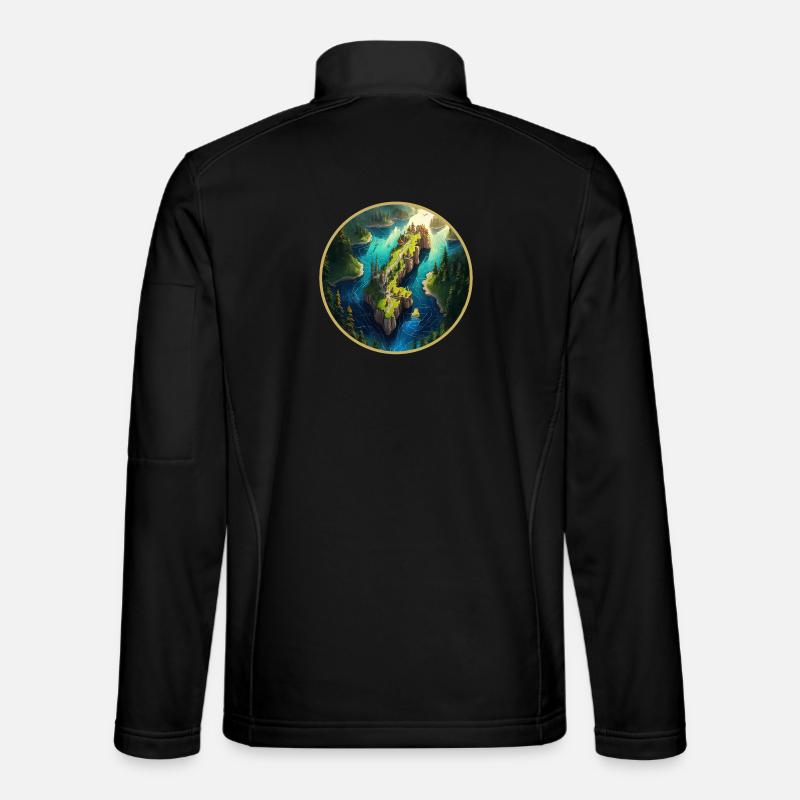 Fantasy Sweden map Unisex Softshell Jacket