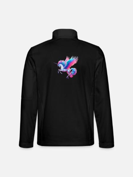 Licorne (02) - Veste en tissu softshell Unisexe - noir