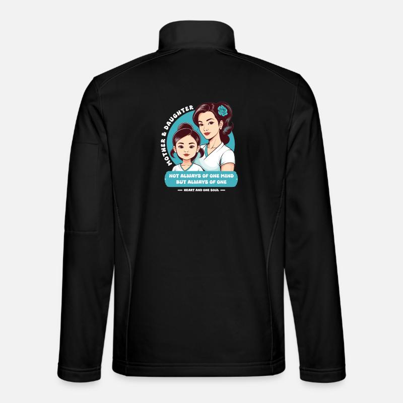 Mother and daughter - Unisex Softshell Jacket - black