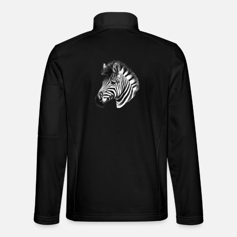 Zebra - Unisex Softshelljacke - Schwarz