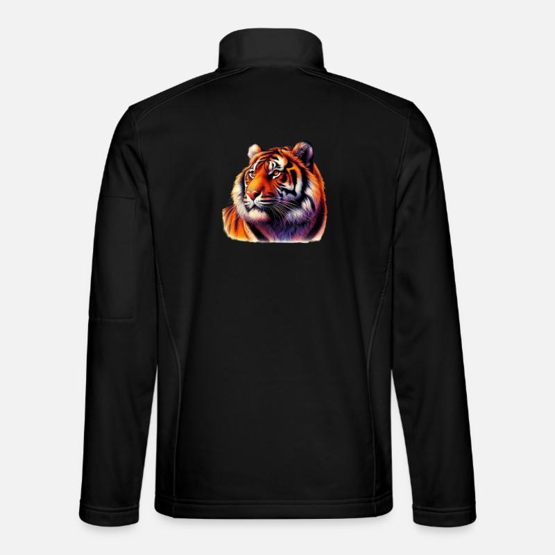 Tiger - Unisex Softshelljacke - Schwarz