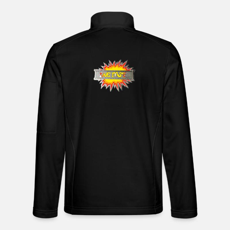 Lebe schnell - Unisex Softshelljacke - Schwarz