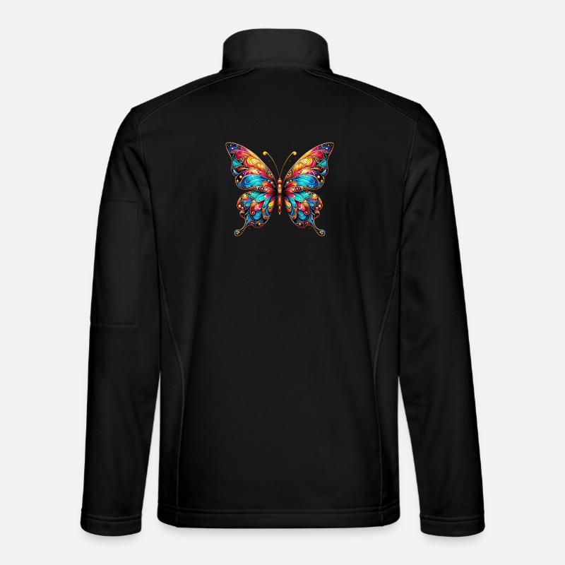 Papillon - Veste en tissu softshell Unisexe - noir