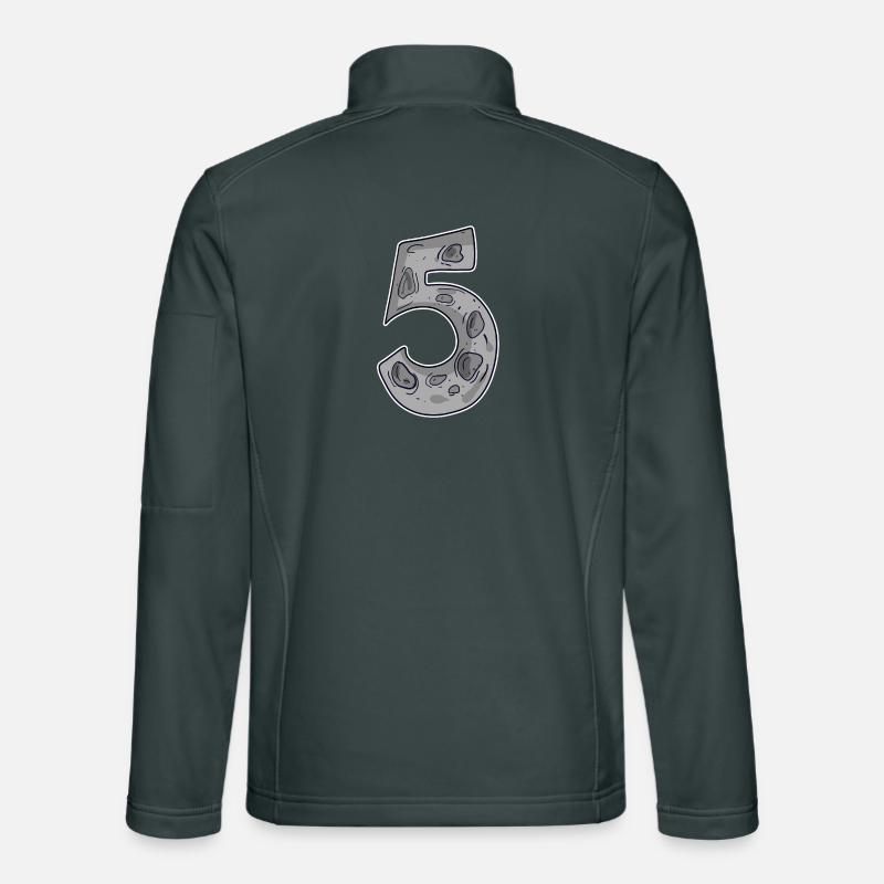Number 5 Space Unisex Softshell Jacket