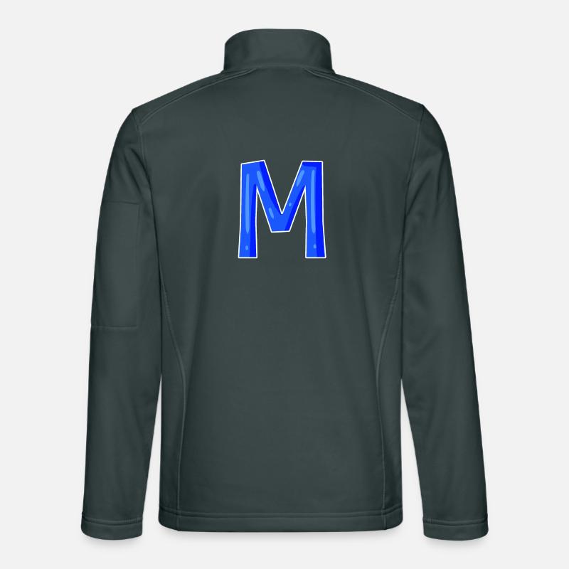 Letter M - Initial Letter M Unisex Softshell Jacket