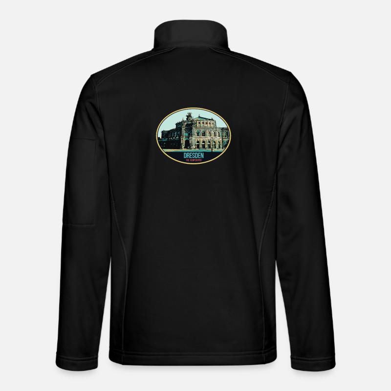 Semperoper of Dresden: Elegance in Illustration Unisex Softshell Jacket