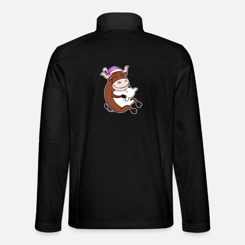 Ox Tired Sleeping Sleeping Girl - Unisex Softshell Jacket - black
