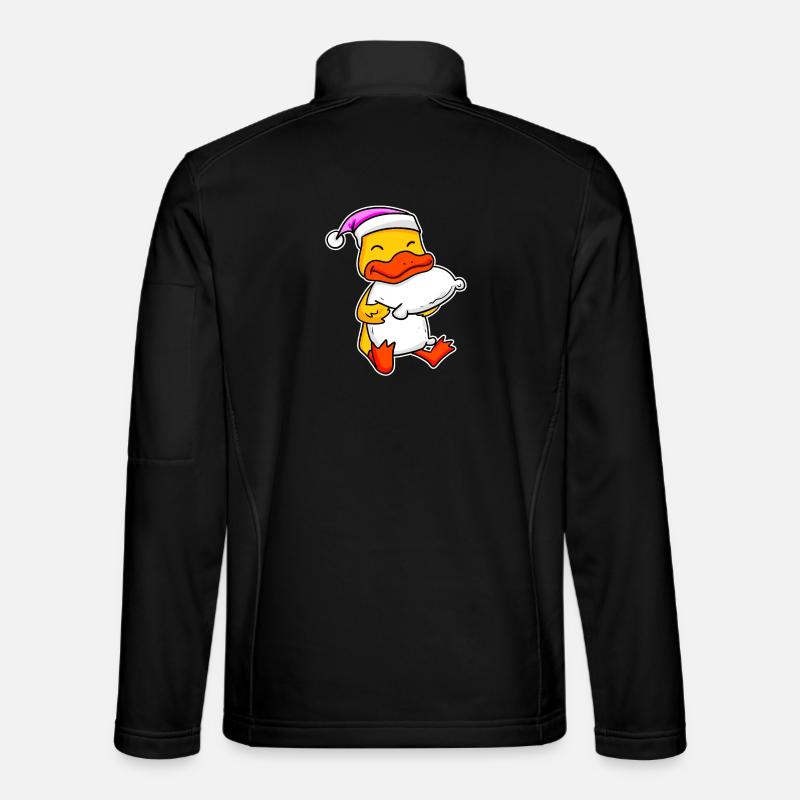 Ente Müde Ausschlafen Schlafen Mädchen - Unisex Softshelljacke - Schwarz