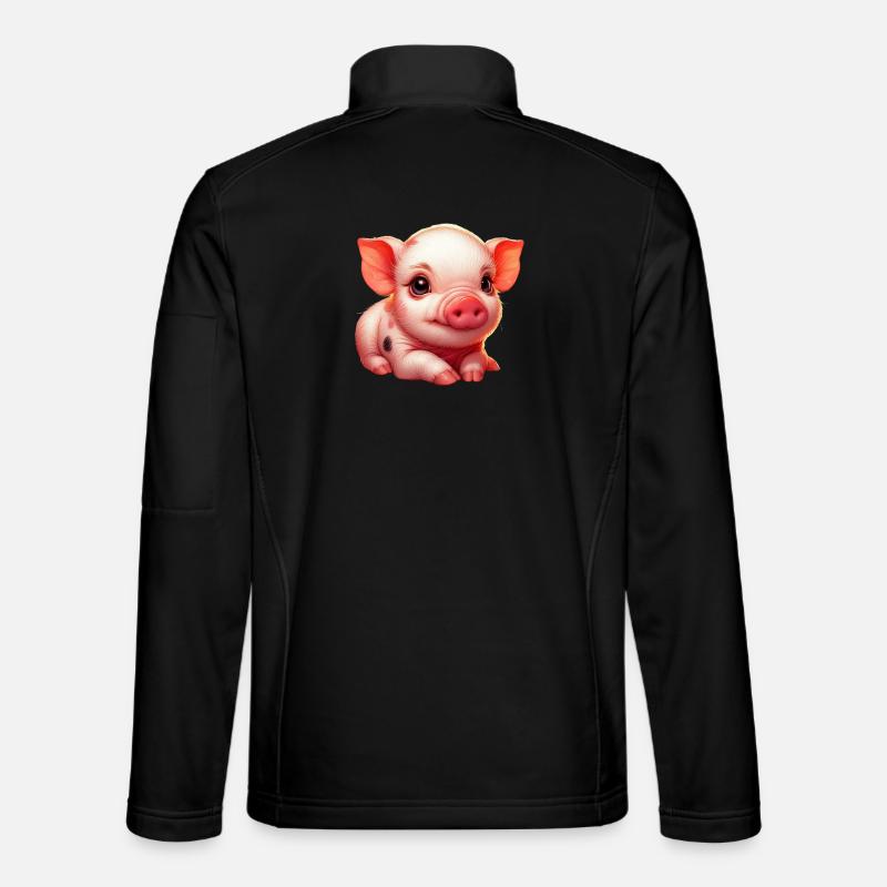 Ferkel-Ferkel - Unisex Softshelljacke - Schwarz