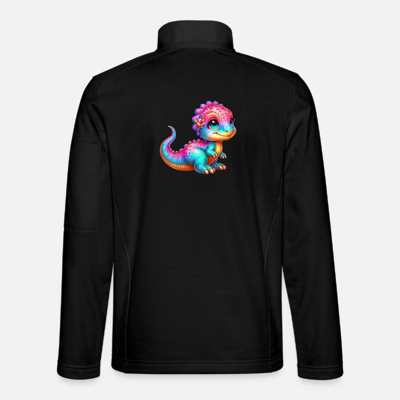 Dinosaur - Unisex Softshell Jacket - black