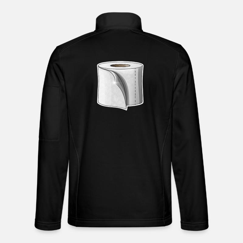 Toilettenpapier - Unisex Softshelljacke - Schwarz