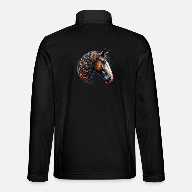 Cheval - Veste en tissu softshell Unisexe - noir
