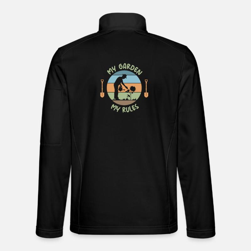 lustige Sprüche Gärtner Gartenliebe retro Logo Unisex Softshelljacke