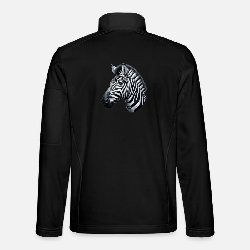 Zebra - Unisex Softshelljacke - Schwarz