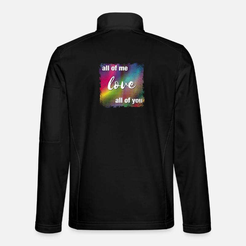 Je vous aime tous - Veste en tissu softshell Unisexe - noir