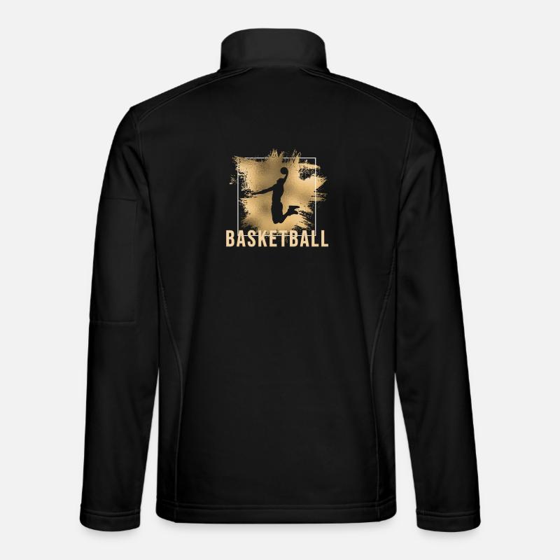 Basketball - Unisex Softshelljacke - Schwarz