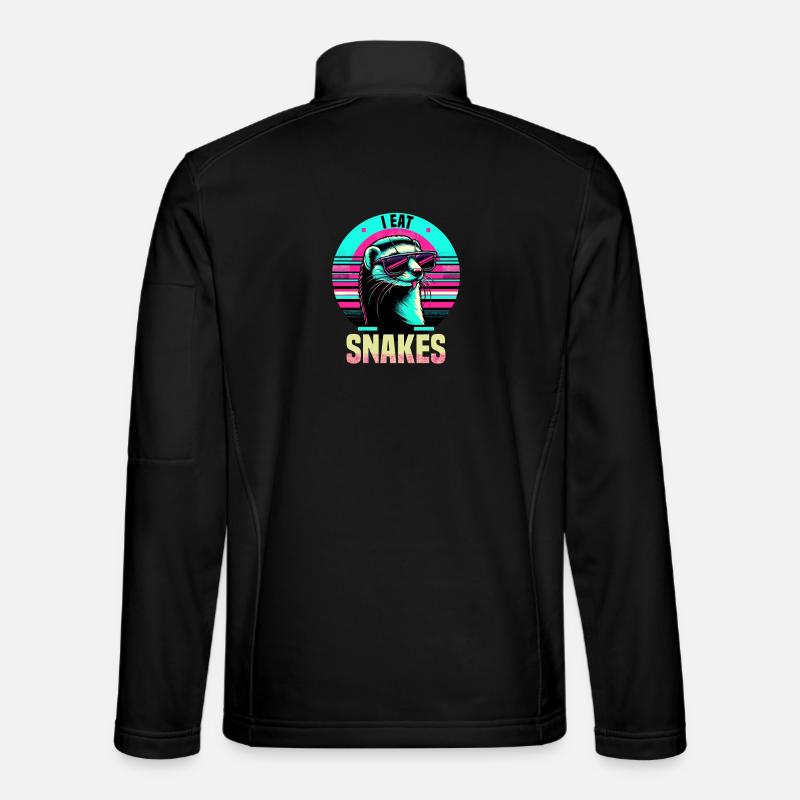 I Eat Snakes Vintage Mungo - Unisex Softshelljacke - Schwarz