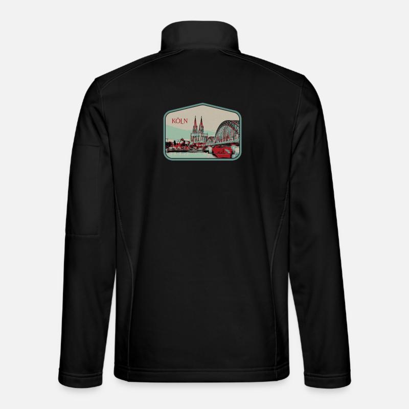 Illustration vue panoramique de Cologne Veste en tissu softshell Unisexe