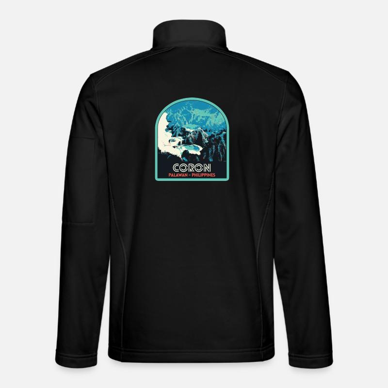 Tropisches Paradies: Coron-Küste, Palawan Unisex Softshelljacke