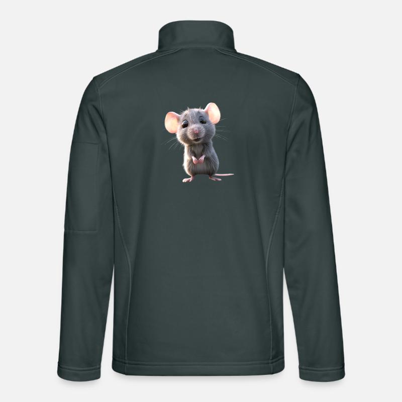 Rat, Cute Mouse, Rodents, Dwarf Mouse, Small Rats Unisex Softshell Jacket