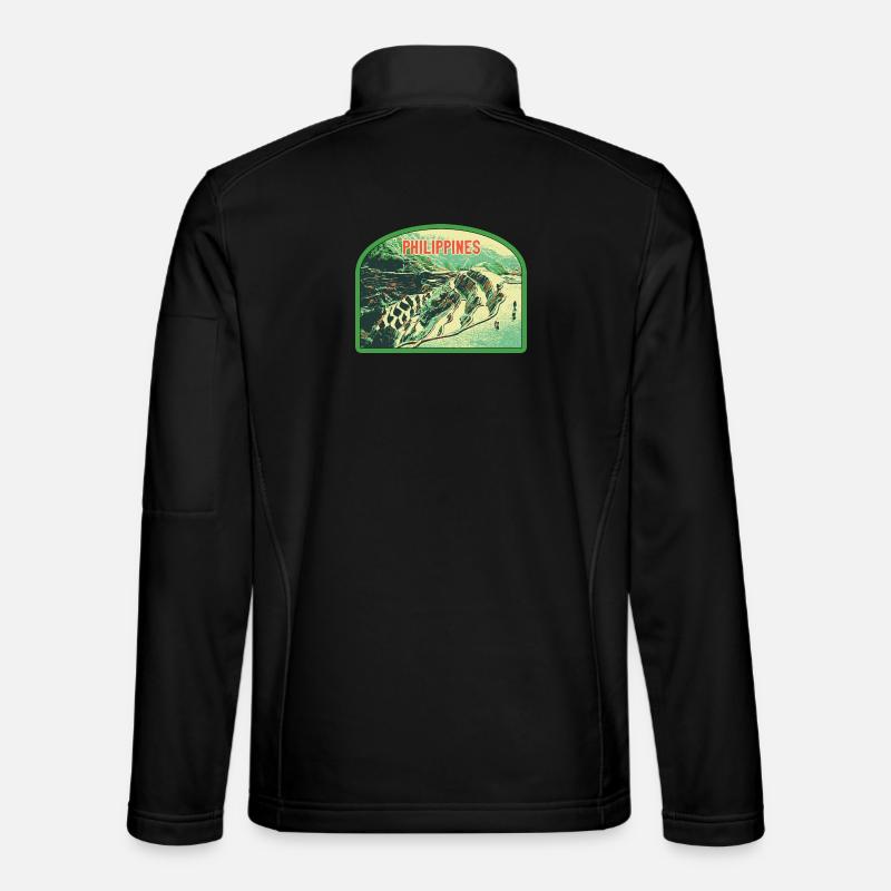 Majesté des Rizières en Terrasse, Philippines - Veste en tissu softshell Unisexe - noir