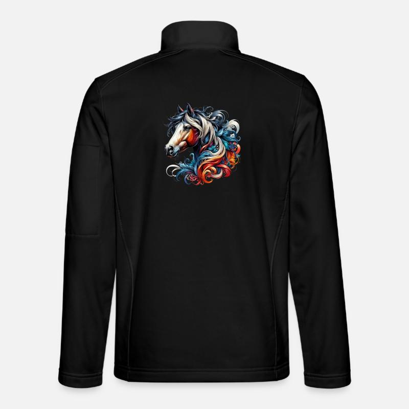 Horse - Unisex Softshell Jacket - black