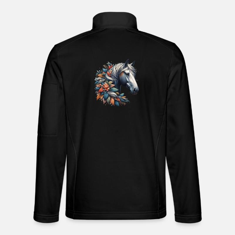 Horse - Unisex Softshell Jacket - black
