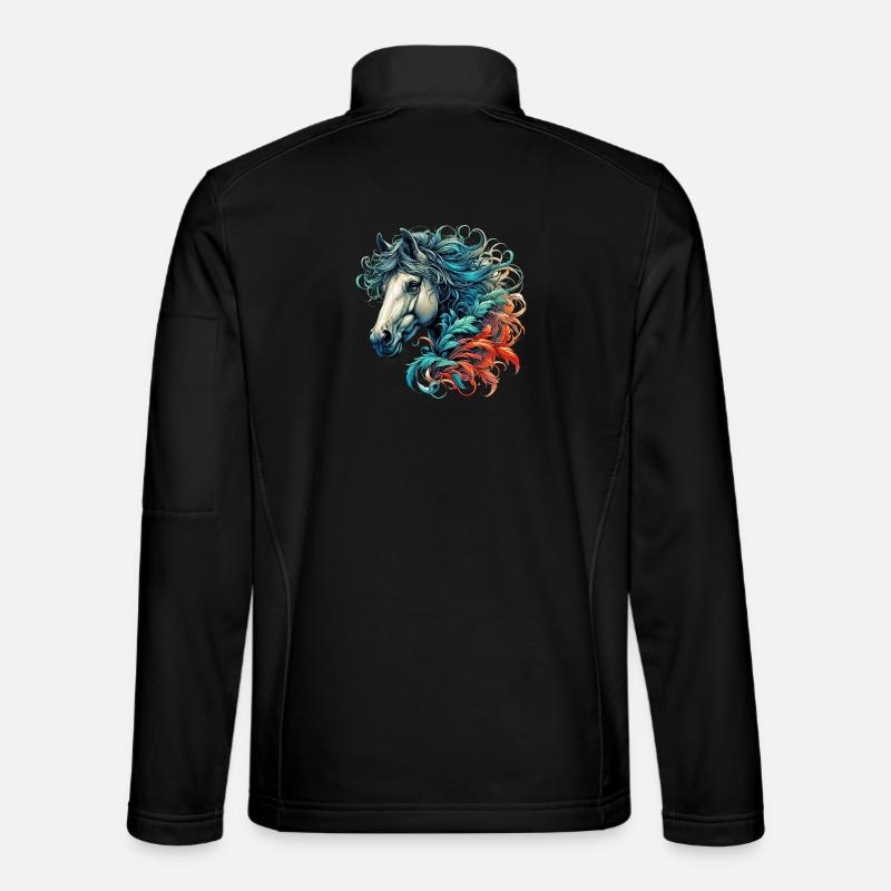 Horse - Unisex Softshell Jacket - black